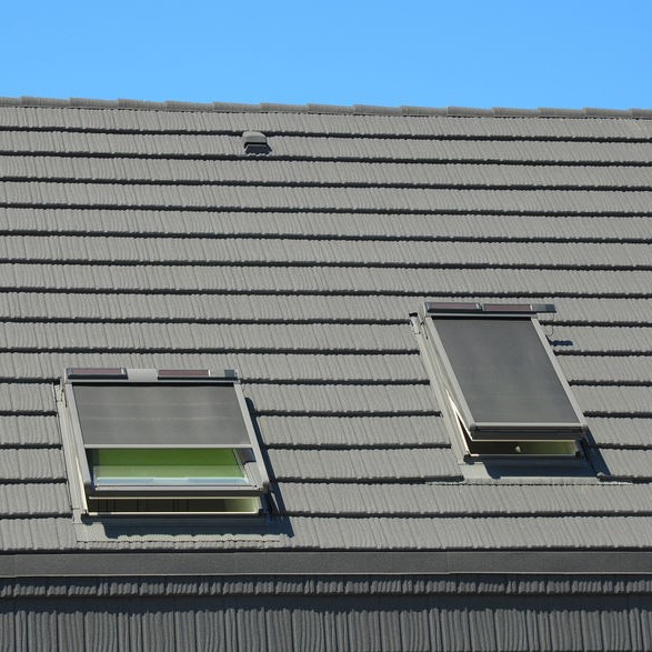 solar blinds on skylight