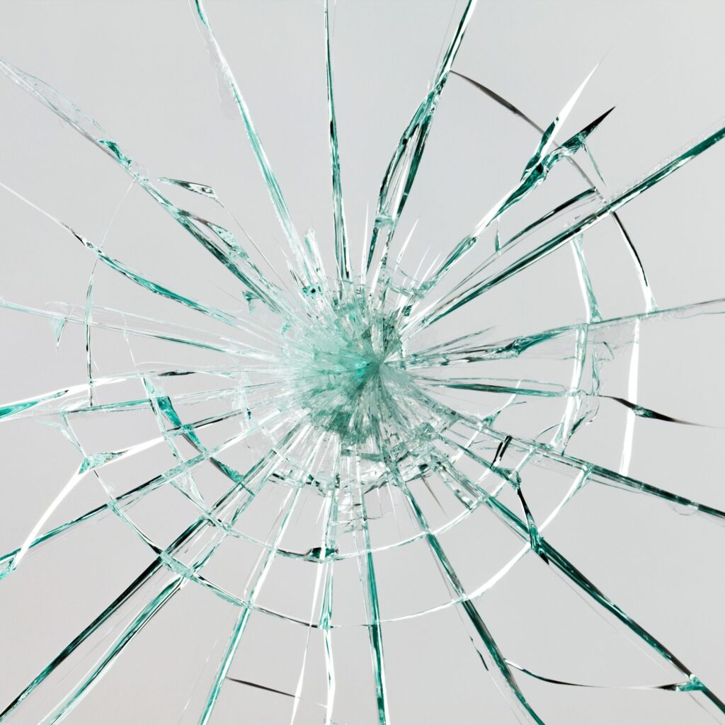 cracked glass